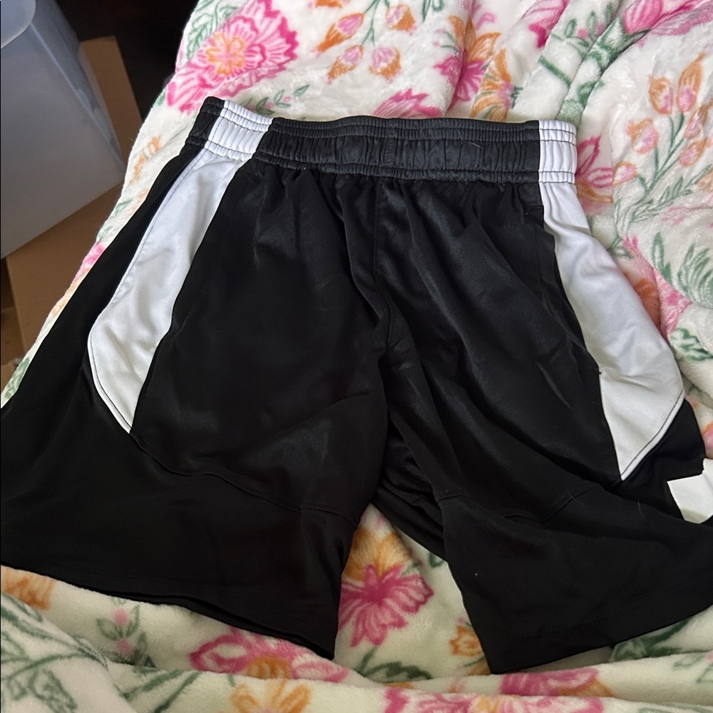 Black and White Athletic Shorts